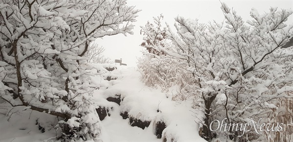  2월 25일 창원 대암산 폭설.