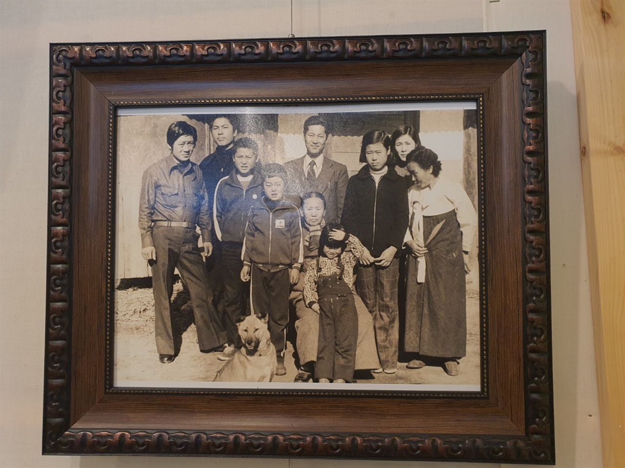 마을박물관에 전시된 주민의 가족사진