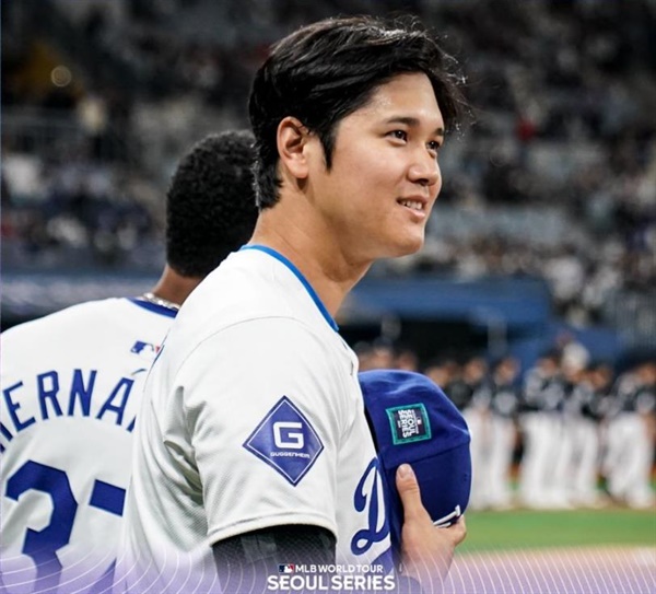  서울 개막전에서 다저스 데뷔전을 치르게 된 오타니(출처: LA다저스 SNS)