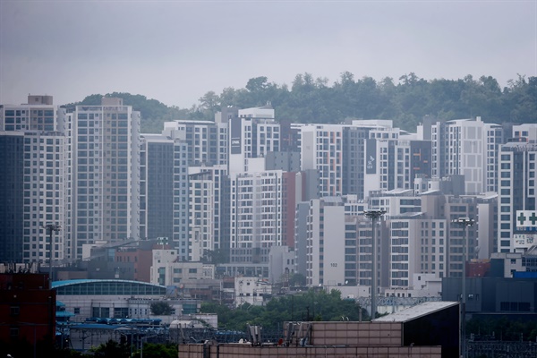 서울 아파트 풍경. 