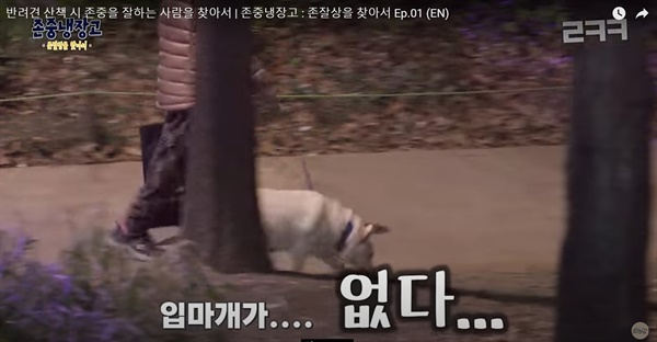 개그맨 이경규의 유튜브 채널 '르크크 이경규'에 업로드된 '존중냉장고'편 영상.