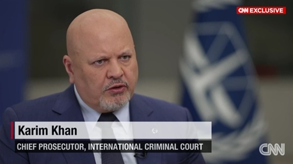 카림 칸 국제형사재판소(ICC) 검사장의 미국 CNN 인터뷰 방송 
