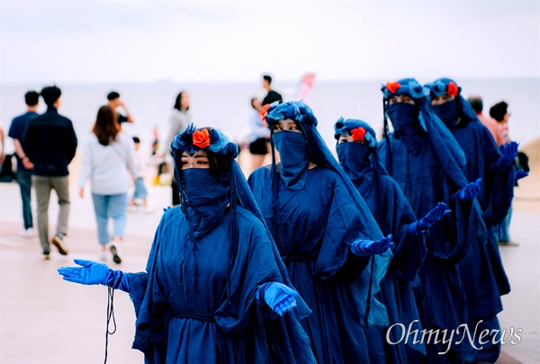  6월 2일 부산 해운대 광장에서 열린 세계동물권리의날 행사.