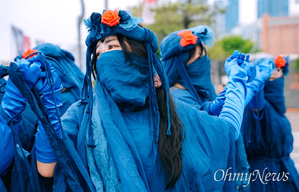  6월 2일 부산 해운대 광장에서 열린 세계동물권리의날 행사.