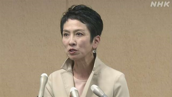 일본 도쿄도 지사 선거에 출마하는 렌호 입헌민주당 의원 