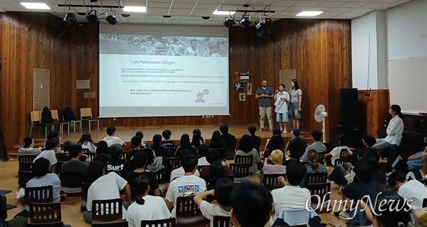  11일 오후 간디고등학교, “팔레스타인의 눈물과 저항, 그리고 연대” 특강.