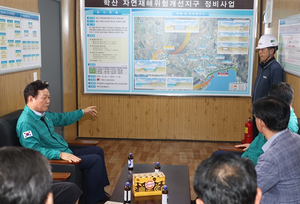  박완수 도지사, 17일 거제-통영 자연재해위험개선지구 현장 안전 점검