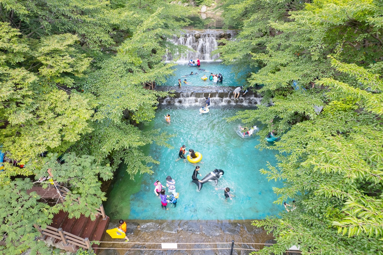  전남 보성군 제암산자연휴양림 물놀이장