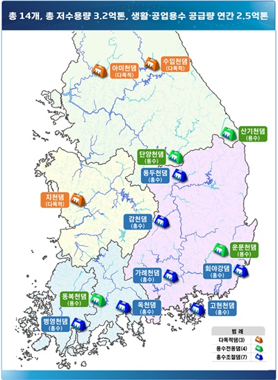  기후대응댐 후보지(안)