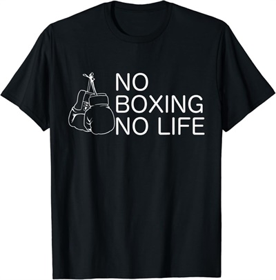  아마존 사이트에서 팔고 있는 'No boxing, No life' 티셔츠