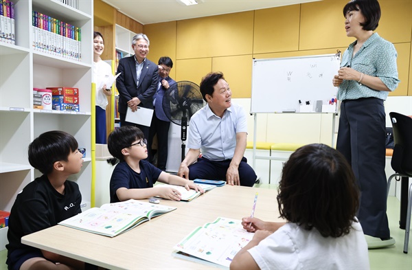  박완수 경남도지사, 폭염 기간 아동복지시설?이동노동자 거점쉼터 현장 방문