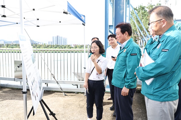  박완수 경남도지사, 21일 오후 낙동강 창녕함안보와 칠서취수장 방문