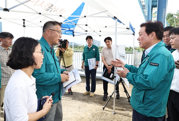  박완수 경남도지사, 21일 오후 낙동강 창녕함안보와 칠서취수장 방문