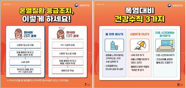  온열환자 발생시 응급조치