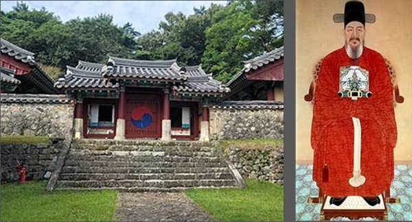 충무사)와 충무공 영정 충무공 사당인 충무사(忠武祠)와 내부에 있는 충무공 영정