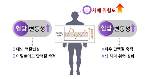  국립보건연구원은 22일 '치매예방을 위해 혈당과 혈압의 모니터링 및 관리가 중요하다'는 연구결과를 발표했다.