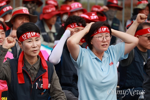  진보당 정혜경 국회의원, 28일 오후 창원 '윤석열 퇴진 노동자-민중대회' 함께.