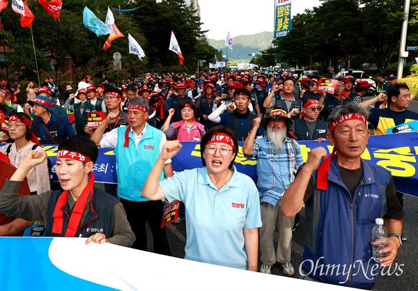  진보당 정혜경 국회의원, 28일 오후 창원 '윤석열 퇴진 노동자-민중대회' 함께.