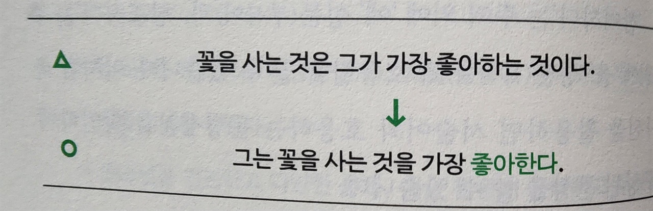 책 속 표현 간결하고 짜임새 있는 문장 표현으로 매끄러운 글을 쓸 수 있다.