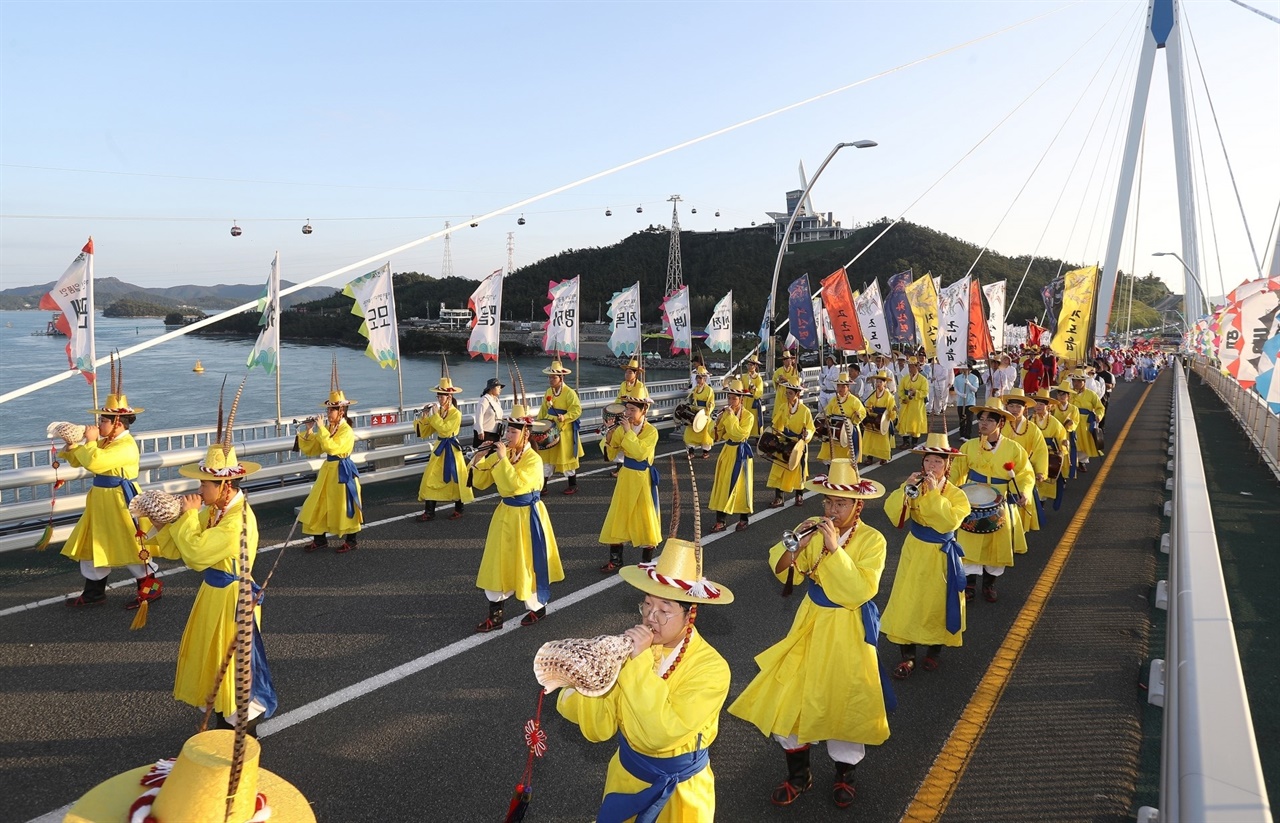  2023년 명량대첩축제 퍼레이드.(자료사진)