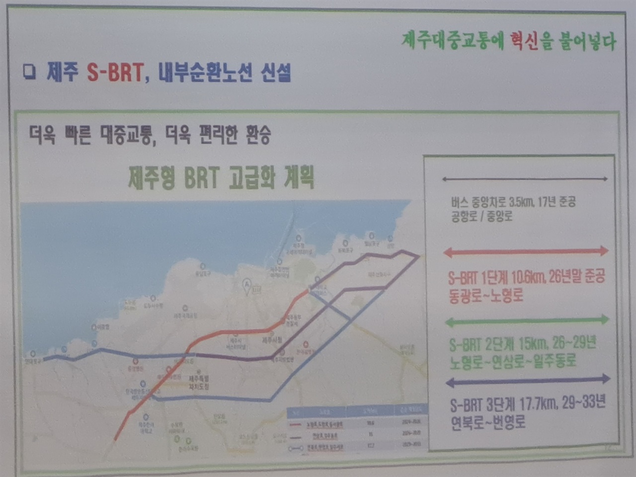 중앙버스차로제 2단계 사업 10월 10일 진행된 대중교통정책 발전방안 마련 토론회에서 발표된 계획 노선