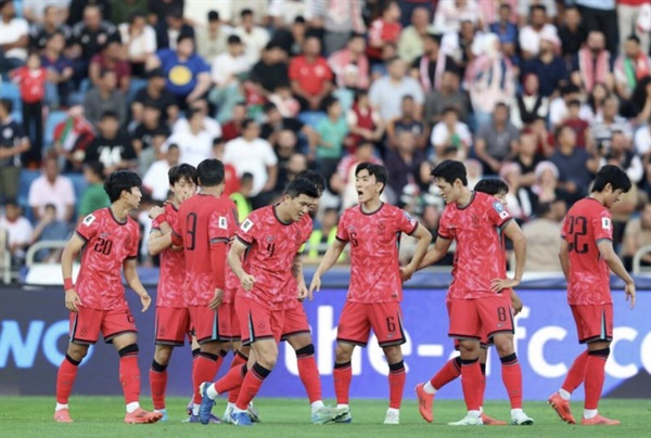  B조 선두에 자리하고 있는 대한민국 축구 대표팀