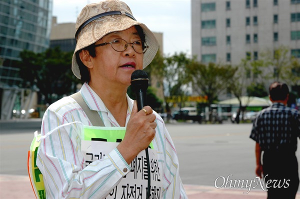  생전 민주주의와 평화통일, 일본군'위안부' 피해자 문제 해결 등에 힘써왔던 이정이 부산겨레하나 상임대표.