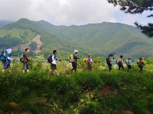 사람길 도보 국토종주 2019년 처음 사람길을 개척해 도보 국토종주할 때