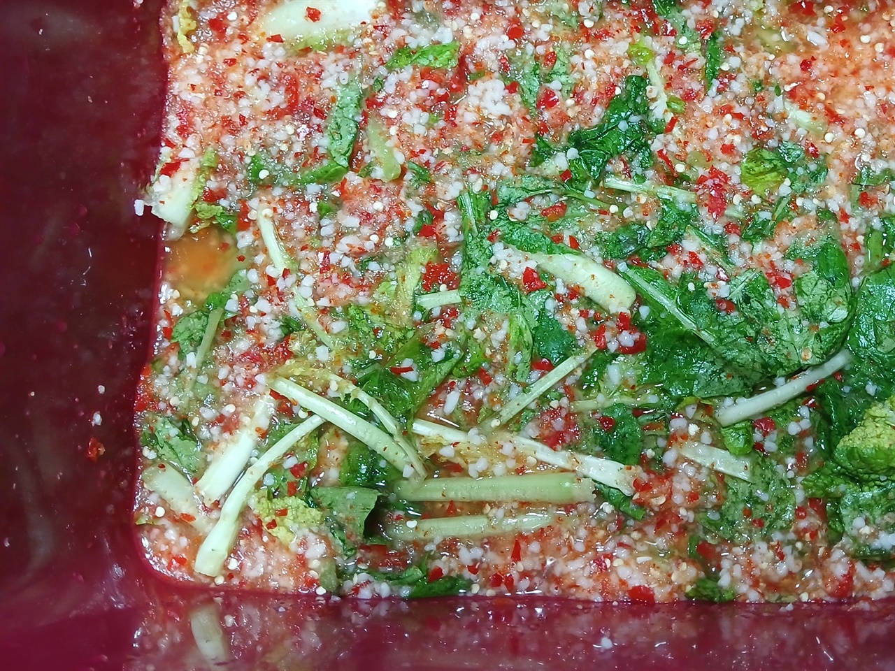 열무김치 담글 때 찹쌀풀 대신 이걸로... 간단한데 깊은 맛이