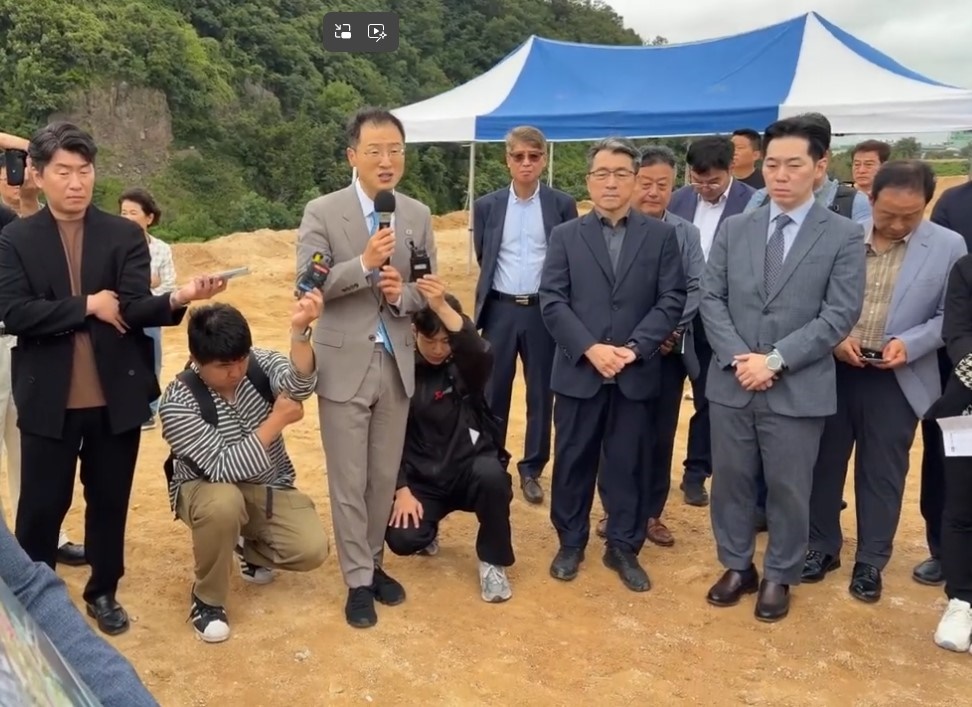 김상욱 울산시장 당선인, 전임 시정 사업지 찾아 '현장 업무 보고'