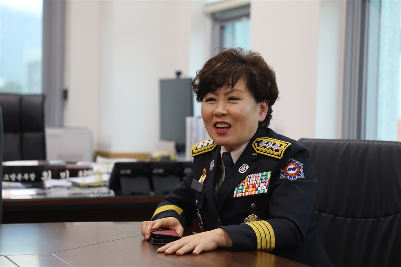 전남광주특별시 초대 소방본부장에 이오숙 소방정감